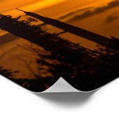 アルテミス月ロケット夜明け ポスター (角)