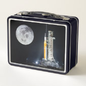 アルテミス月ロケット夜明け メタルランチボックス (裏面)