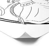 アルテミス着色ページプリント ポスター (角)