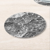 アルテミス1月ミッション月像 ラウンドペーパーコースター (アングル)