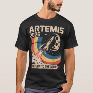 アルテミス2号 月への旅立ち Tシャツ