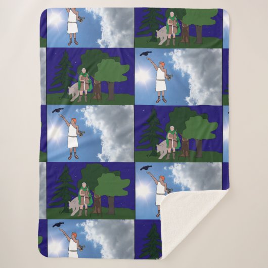 アルテミス&アポロ毛布 シェルパブランケット (正面)