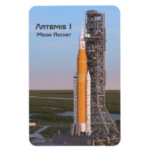 アルテミス・ワン・ムーン・ロケットオン・パッド マグネット