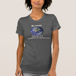 アルテミス - 私の家 "政治的じゃない" Tシャツ