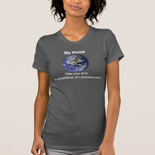 アルテミス - 私の家 "政治的じゃない" Tシャツ (正面)