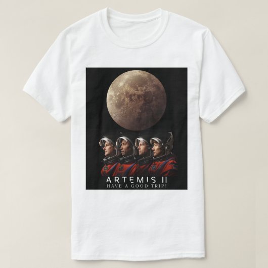 アルテミス II Tシャツ (デザイン正面)