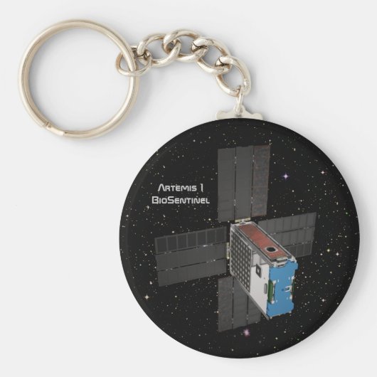 アルテミスBioSentinel CubeSat キーホルダー (正面)