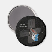 アルテミスBioSentinel CubeSat マグネット (正面/裏面)