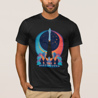 アルテミスIIミッション：月への旅 - レトロビ Tシャツ
