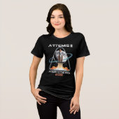 アルテミスII月面打ち上げ 2026 トライブレンドTシャツ (正面全面)