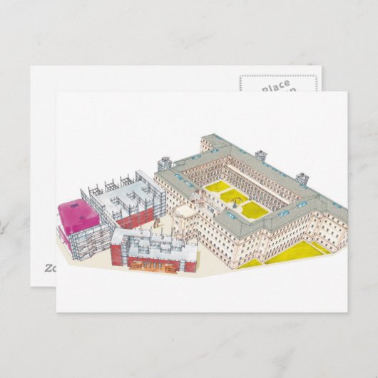 アルテレイナソフィア国立中央博物館。 ポストカード (正面/裏面)