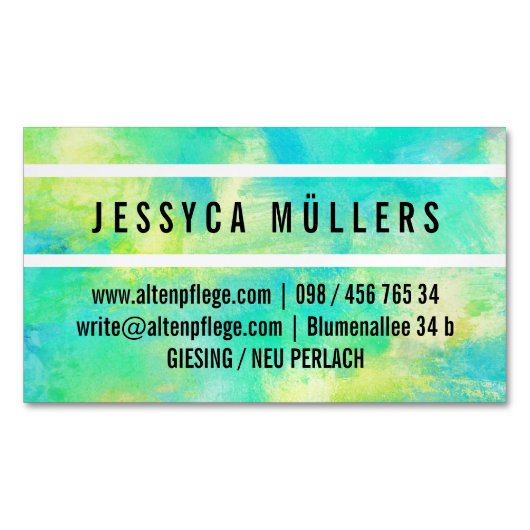 アルテンフレージマグネティシェヴィスティンカルテ マグネット名刺 (正面)