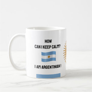 アルテ保ンチンおよびおもしろい文字、アルゼンチン国旗 コーヒーマグカップ