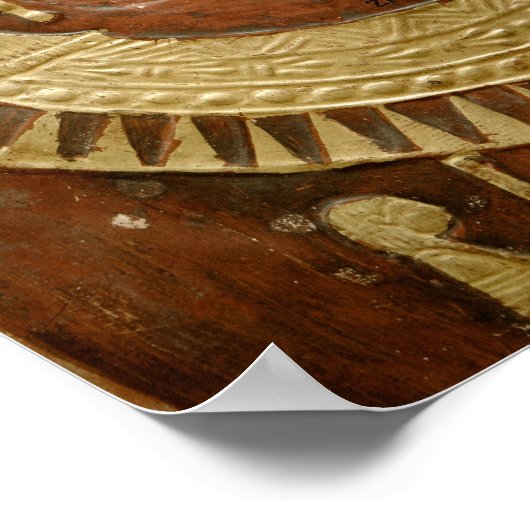 アルテ色彩の鮮やかミドロの金箔の入ったミイラのケース ポスター (角)