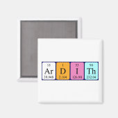 アルディス周期表名磁石 マグネット (正面/裏面)