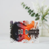 アルディメオラギター |音ポップ・アートの楽 |音楽愛好者  シーズンポストカード (スタンド正面)