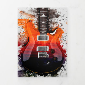 アルディメオラギター |音ポップ・アートの楽 |音楽愛好者  三つ折り案内状