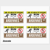 アルデンヌのステッカーで歩かせないで下さい 長方形シール (シート)