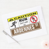 アルデンヌのステッカーで歩かせないで下さい 長方形シール (封筒)