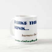 アルトおもしろいスカンクスリー臭いウッドランド動物 コーヒーマグカップ (正面左)