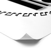 アルトまたはテノールクレフ、 音符記号ミュージックノートデザインCクレフ、 音符記号 ポスター (角)