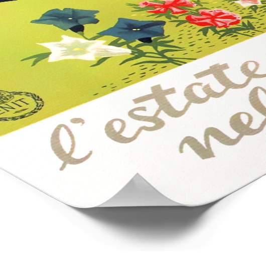 アルトアディゲイタリアヴィンテージ旅行 ポスター (角)