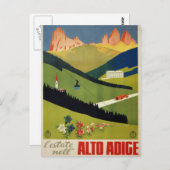 アルトアディゲ（南チロル）イタリアヴィンテージ旅行 ポストカード (正面/裏面)
