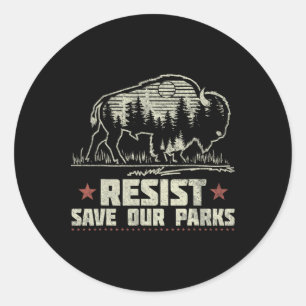 アルトアメリカ国立公園レジストサービスバイソンバッファロー ラウンドシール