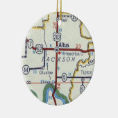アルトゥス・オクラホマヴィンテージの地図 セラミックオーナメント (右)