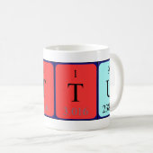 アルトゥーの定期的なテーブル名mag コーヒーマグカップ (正面右)