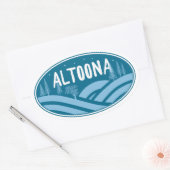 アルトオナペンシルバニアアウトドア 楕円形シール (封筒)