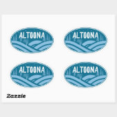 アルトオナペンシルバニアアウトドア 楕円形シール (シート)