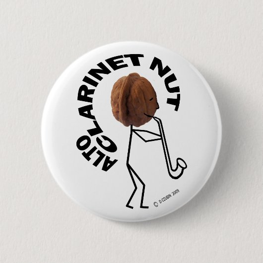 アルトクラリネットナット 缶バッジ (正面)