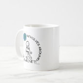 アルトクラリネット – ワールドリボルブのまわりに コーヒーマグカップ (正面左)