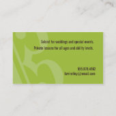 アルトクレフ、 音符記号ヴィオラプレイヤー先生ミュージシャン音楽 名刺 (裏面)