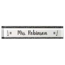 アルトクレフ、 音符記号ヴィオラ デスクネームプレート