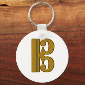 アルトクレフ、 音符記号 キーホルダー (正面)