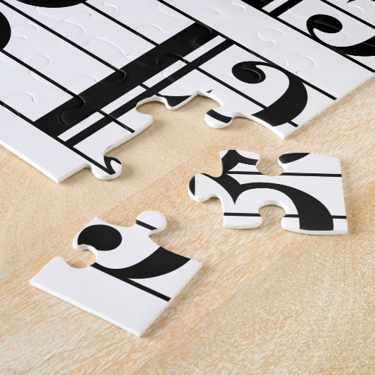 アルトクレフ、 音符記号 ジグソーパズル (側面)