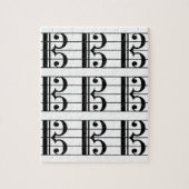 アルトクレフ、 音符記号 ジグソーパズル (縦)