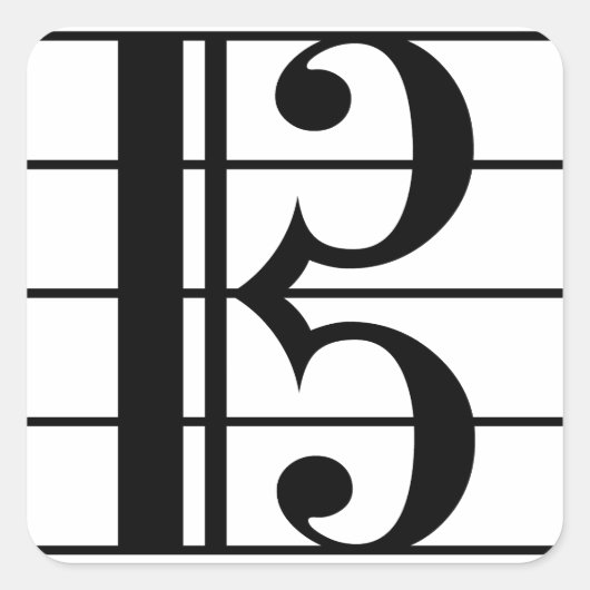 アルトクレフ、 音符記号 スクエアシール (正面)