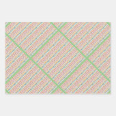 アルトグル六角の水色 ラッピングペーパーシート (正面3)