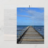 アルトナビーチの桟橋 メルボルン ポストカード (正面/裏面)