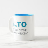 アルトマグ，アルトギフトマグ，アルトギフト合唱団メンバー ツートーンマグカップ (正面左)