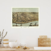 アルトン, ILパノラママップ – 1867 ポスター (キッチン)