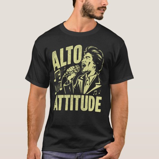 アルト姿勢声楽家 Tシャツ (正面)