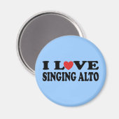 アルト音楽ギフトを歌うのが大好き マグネット (正面/裏面)