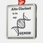 アルト・クラリネットは私の遺伝子に入っている メタルオーナメント (左)