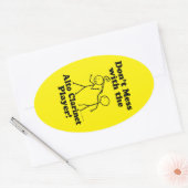 アルト・クラリネット・プレイヤーのオーバルスティックを扱わない 楕円形シール (封筒)