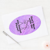 アルト・クラリネット・プレイヤーのオーバルスティックを扱わない 楕円形シール (封筒)