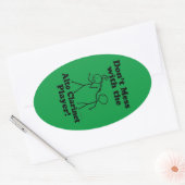 アルト・クラリネット・プレイヤーのオーバルスティックを扱わない 楕円形シール (封筒)